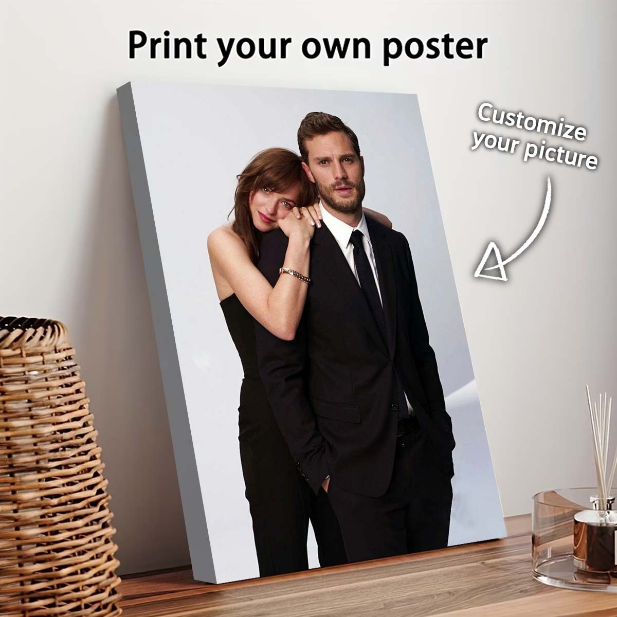 Custom Map Poster - ภาพพิมพ์บนผ้าใบตามสั่งจากภาพถ่ายของคุณ ภาพงานแต่งงาน วันเกิด โปสเตอร์ตกแต่งผนัง ภาพสัตว์เลี้ยง ครอบครัว