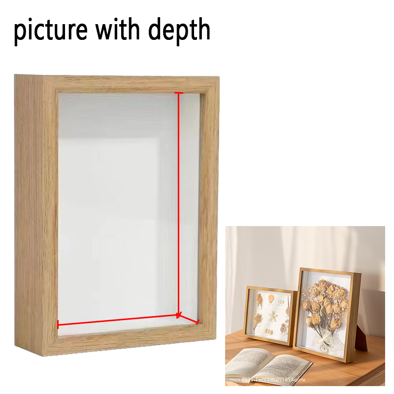 Engraved Wood Frame - กรอบรูปไม้ 3 มิติ ความลึก 3 ซม.