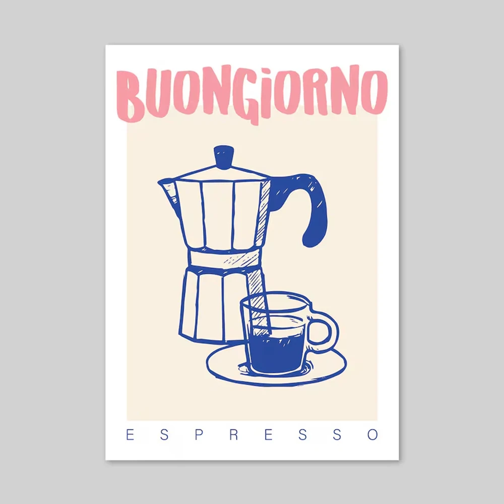 โมเดิร์นกาแฟ Espresso Wall Art - Custom Map Poster บทวิจารณ์และราคา