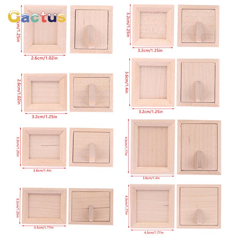 1Pc 1/12 Dollhouse Miniature ก - Engraved Wood Frame บทวิจารณ์และราคา